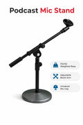 Single Podcast Mic Stand (Desk / Table Top)