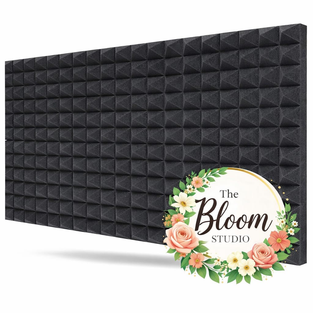 Acoustic Foam Sheet – 18 Sq Ft | 6ft x 3ft | 50mm Thickness | Black